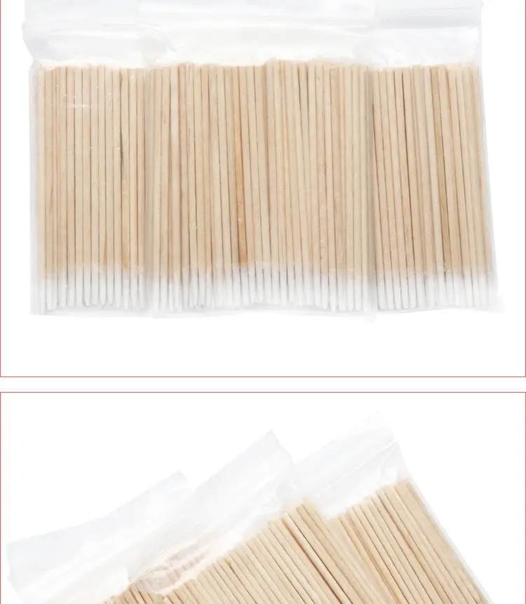 Wooden Pointed Cotton Swabs for Makeup & Cleaning — feature 8