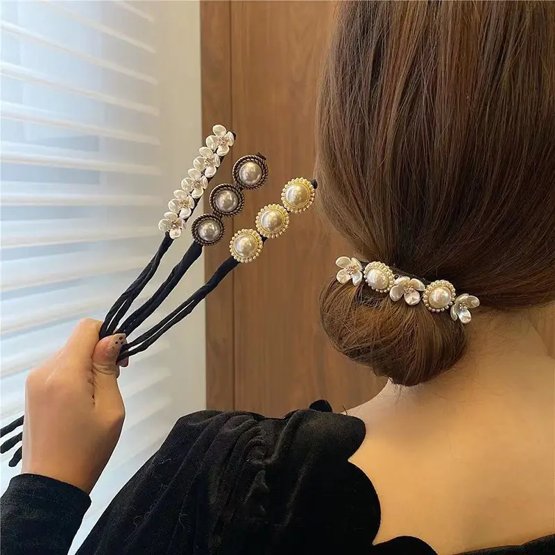 Pearl Flower Hair Twister for Women