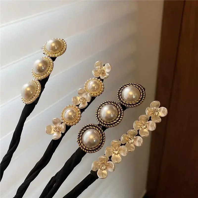 Pearl Flower Hair Twister for Women