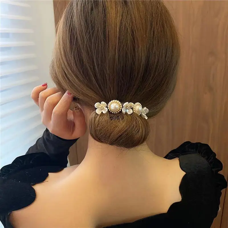 Pearl Flower Hair Twister for Women