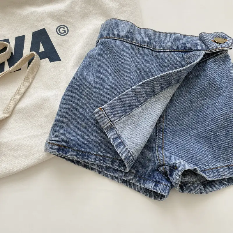 Girls Denim Shorts 2025 Summer Breathable Casual Western Style — feature 11