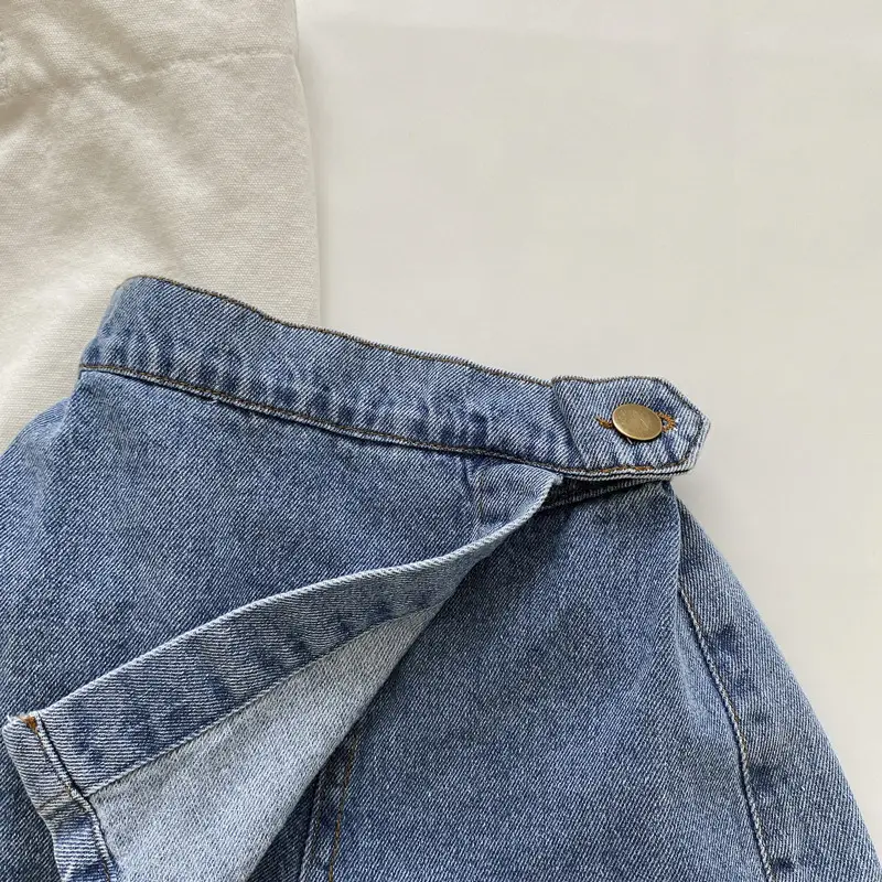 Girls Denim Shorts 2025 Summer Breathable Casual Western Style — feature 12