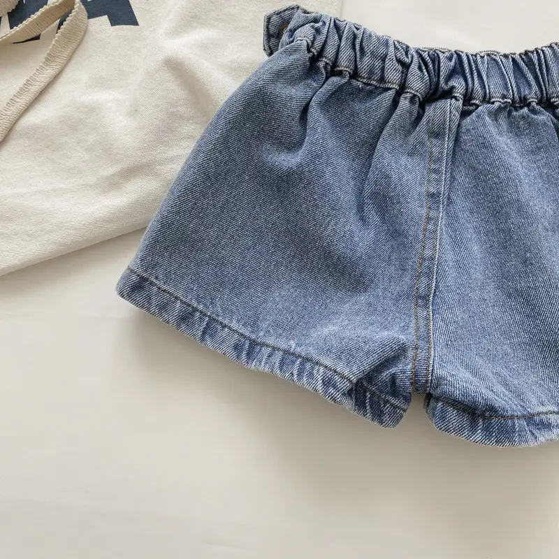 Girls Denim Shorts 2025 Summer Breathable Casual Western Style — feature 14
