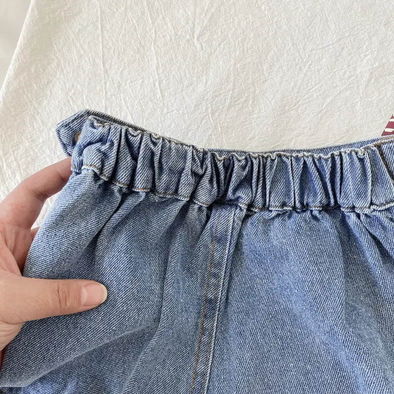 Girls Denim Shorts 2025 Summer Breathable Casual Western Style — feature 7
