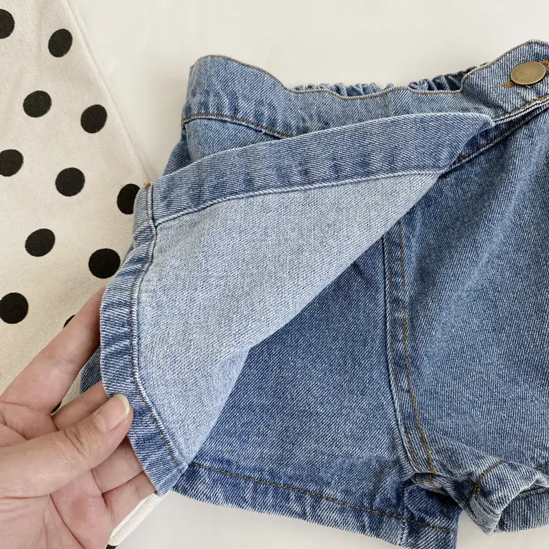 Girls Denim Shorts 2025 Summer Breathable Casual Western Style — feature 8