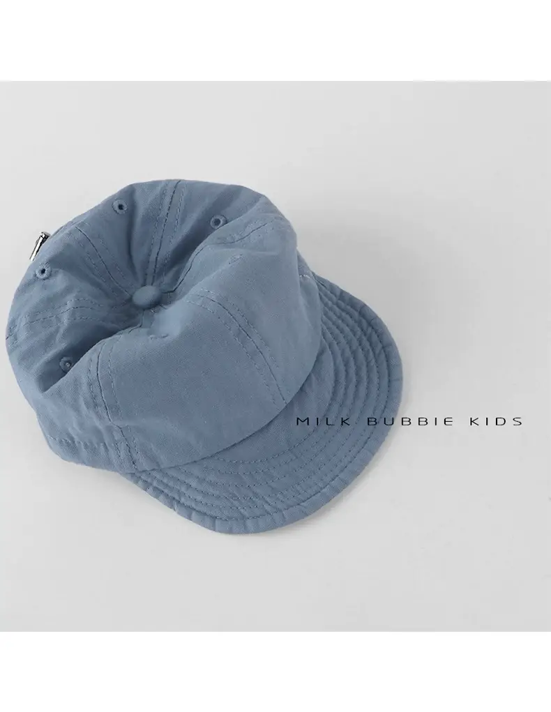Milk Bubble Kids Beige Bucket Hat Spring Autumn Washed — feature 10
