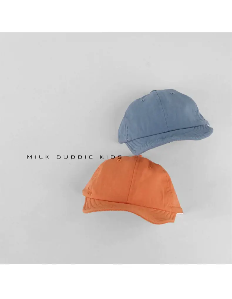 Milk Bubble Kids Beige Bucket Hat Spring Autumn Washed — feature 9
