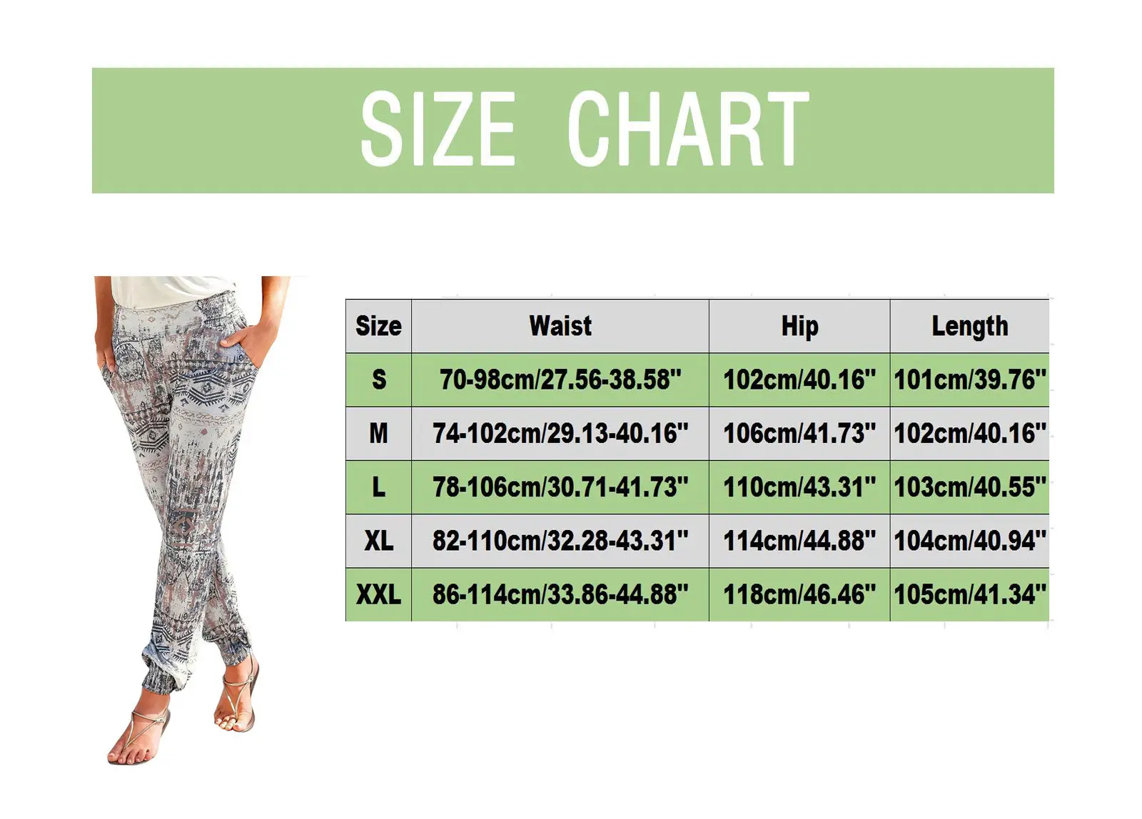 Women's Printed High Waist Slim Fit Trouser Set — feature 1