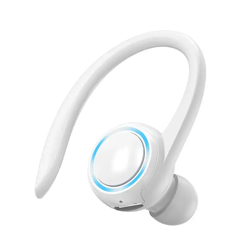 Wireless Bluetooth Headset 5.2 Black White Noise Reduction - Image 2