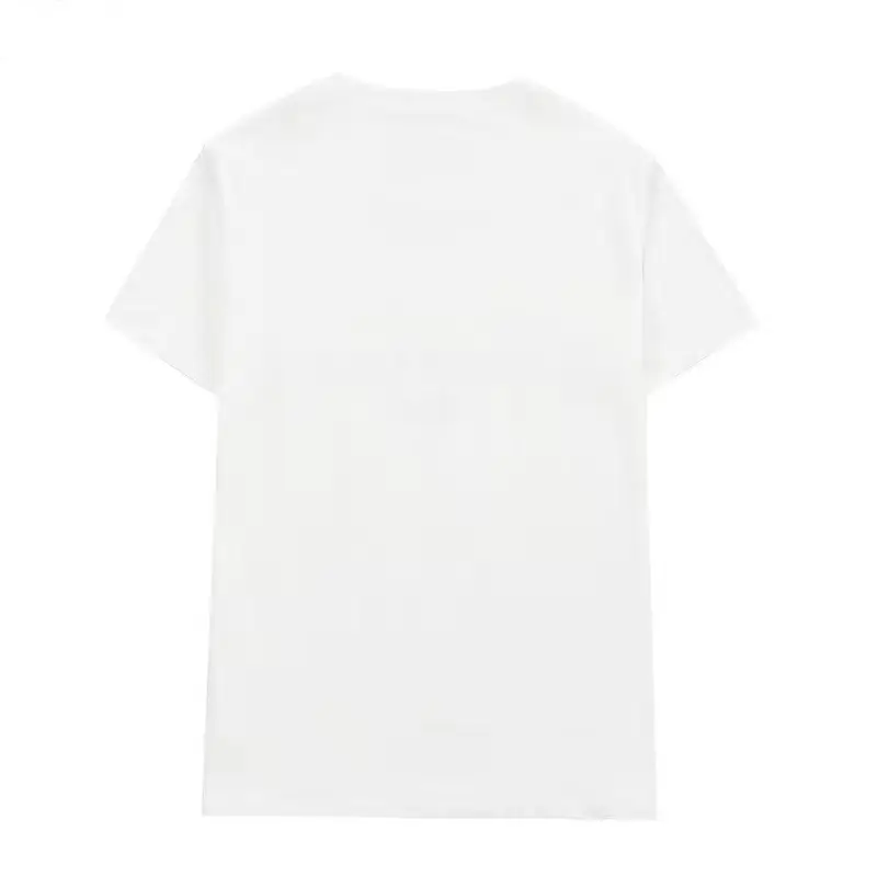 210g Pure Cotton Solid Black White T-Shirt for Men Women - Image 11