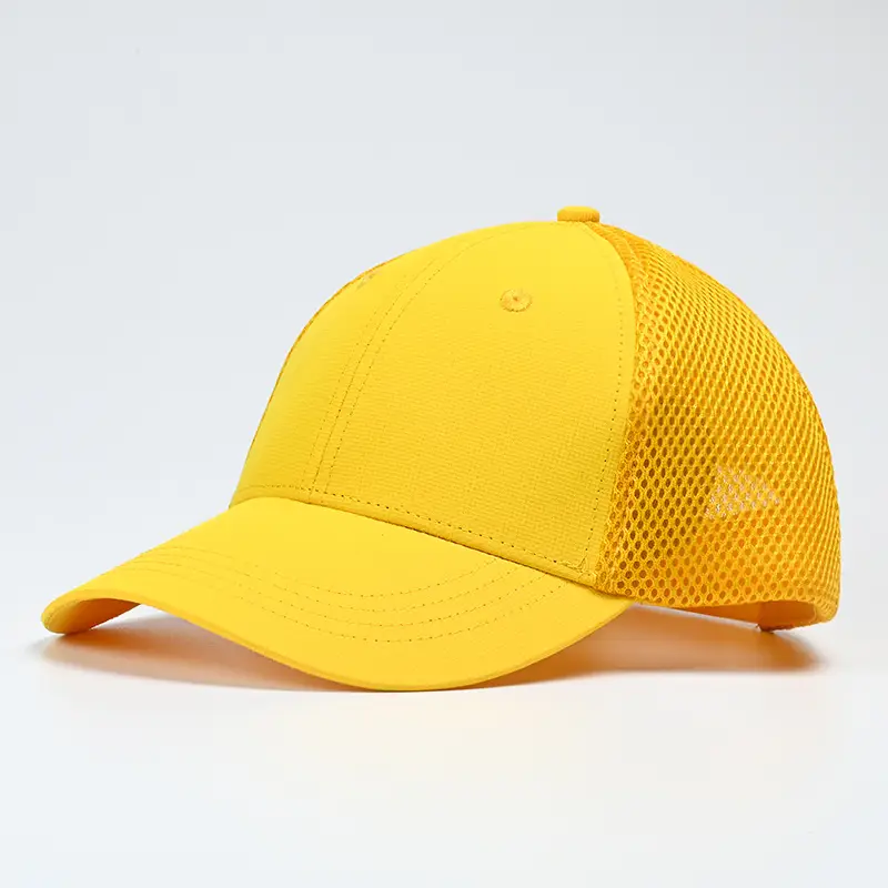 Neon Green Mesh Baseball Cap for Men Women Sun Protection