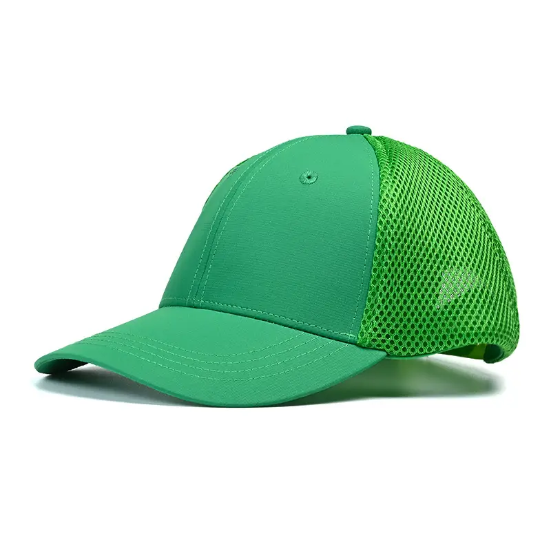 Neon Green Mesh Baseball Cap for Men Women Sun Protection