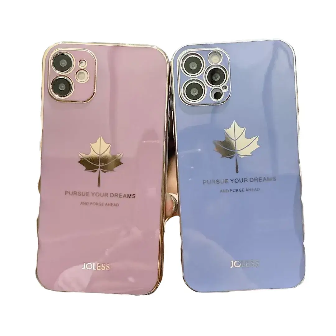 Millet 14 Maple Leaf Electroplated Phone Case - Image 5