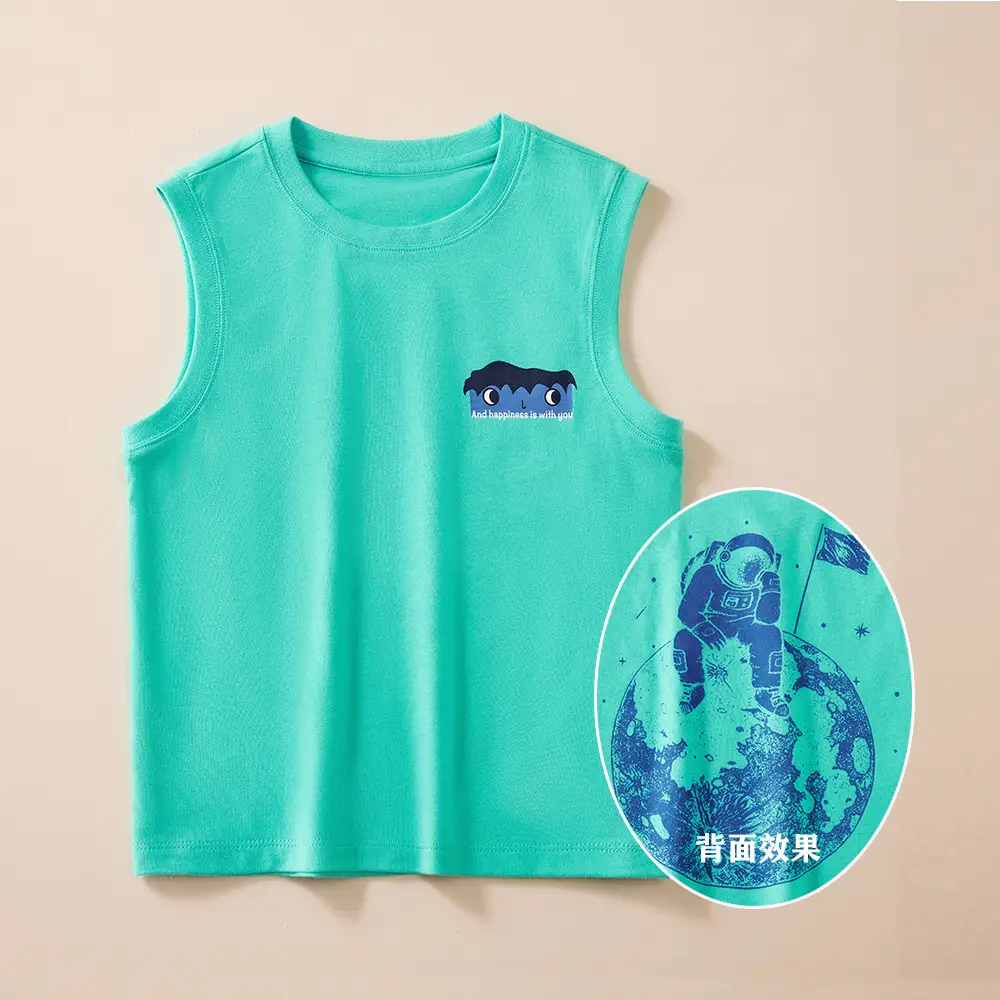 Children's Cartoon Sleeveless T-Straps Set of 4 - Image 2