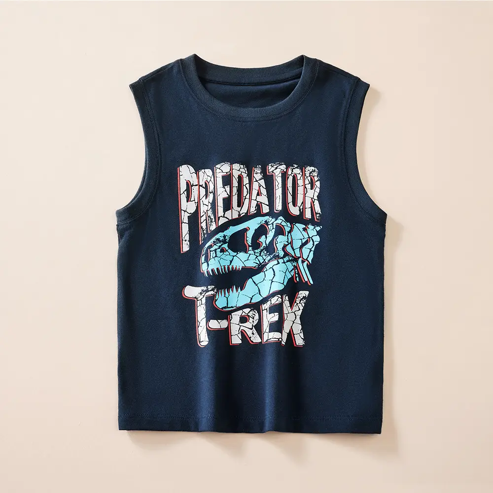 Children's Cartoon Sleeveless T-Straps Set of 4 - Image 3