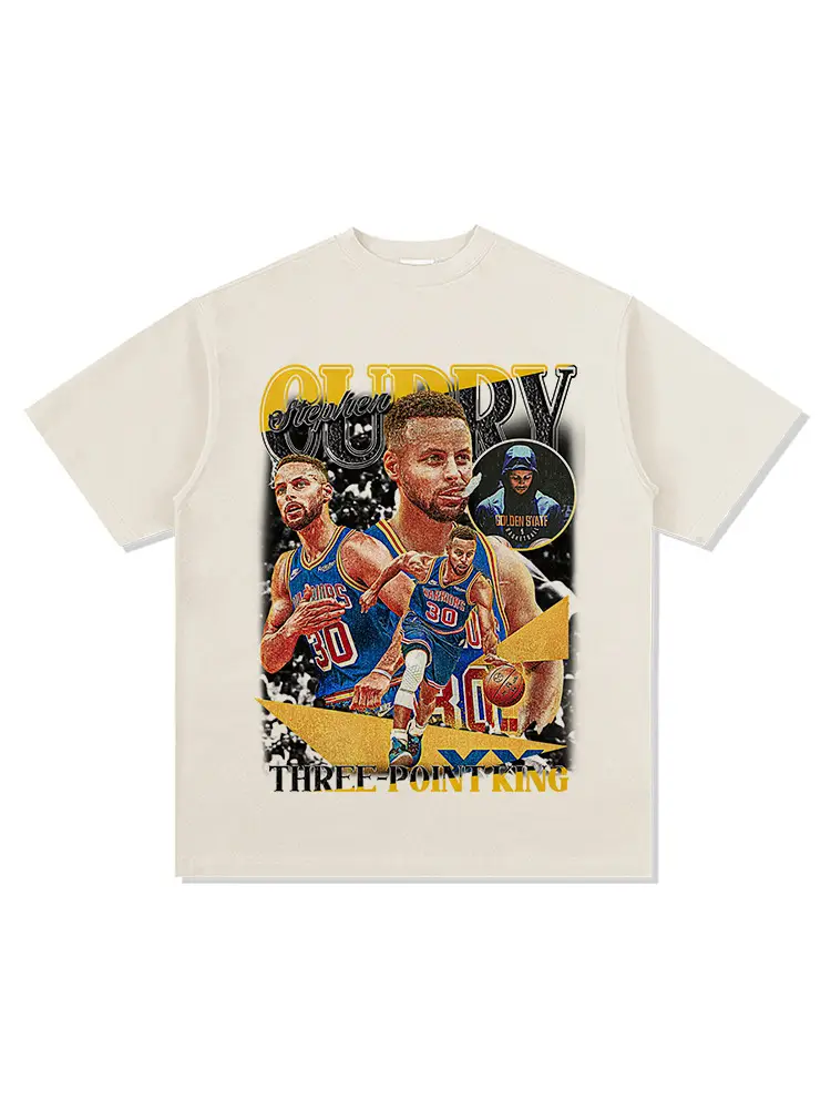 Cross-Border Curry 2022 T-Shirt Short Sleeve Curry Print - Image 6