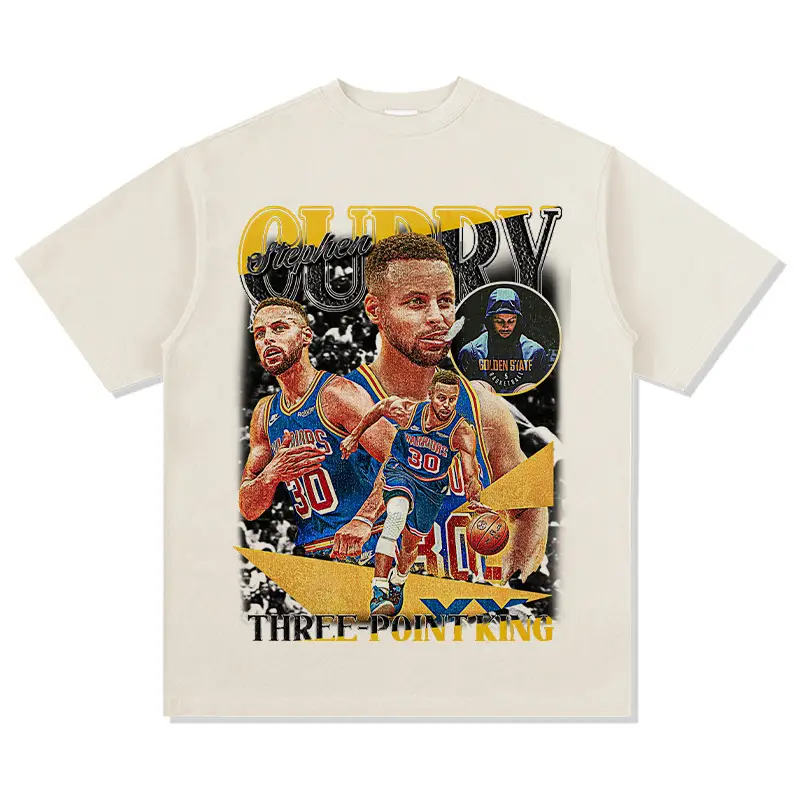 Cross-Border Curry 2022 T-Shirt Short Sleeve Curry Print - Image 3