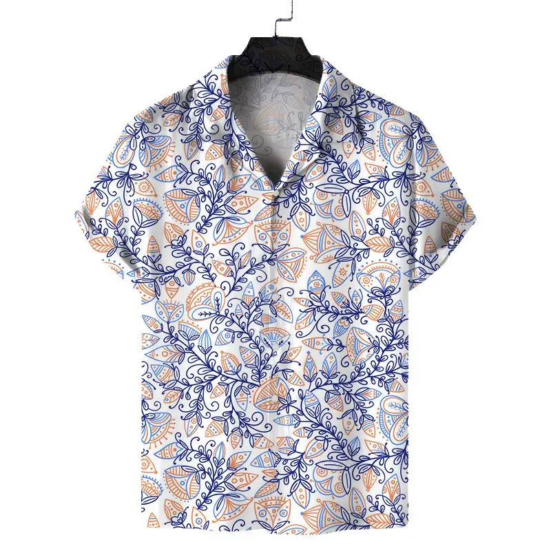 2026 Summer 3D Beach Print Short Sleeve Men Shirt — feature 4