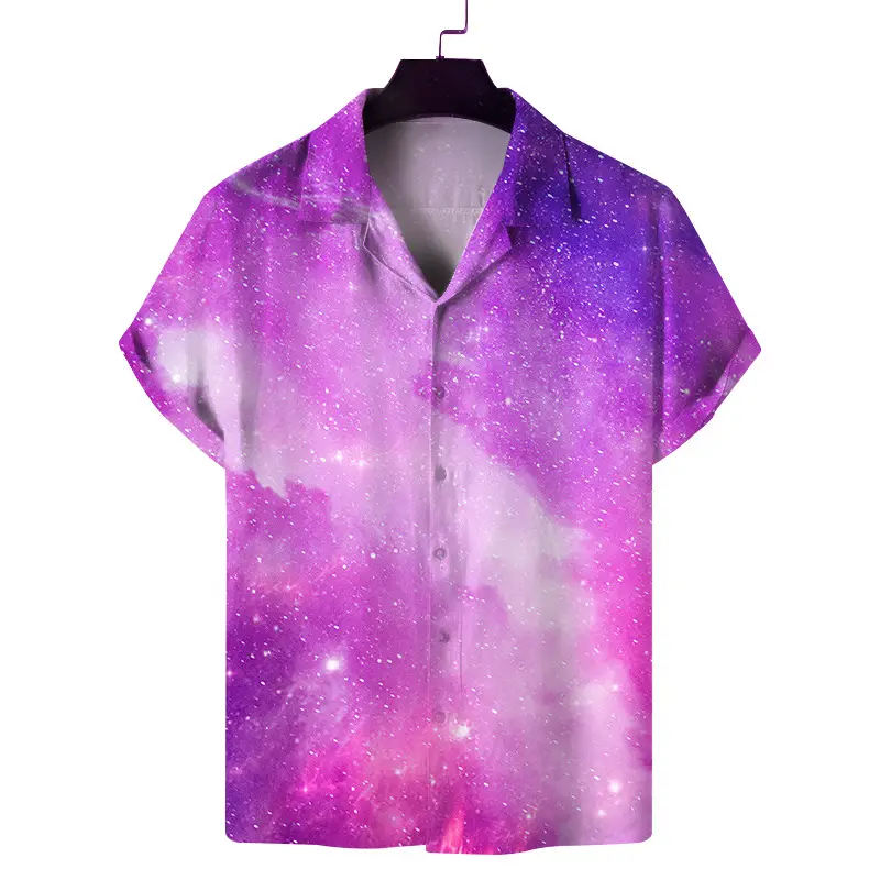 2026 Summer 3D Beach Print Short Sleeve Men Shirt — feature 6