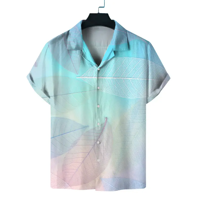 2026 Summer 3D Beach Print Short Sleeve Men Shirt - Image 5