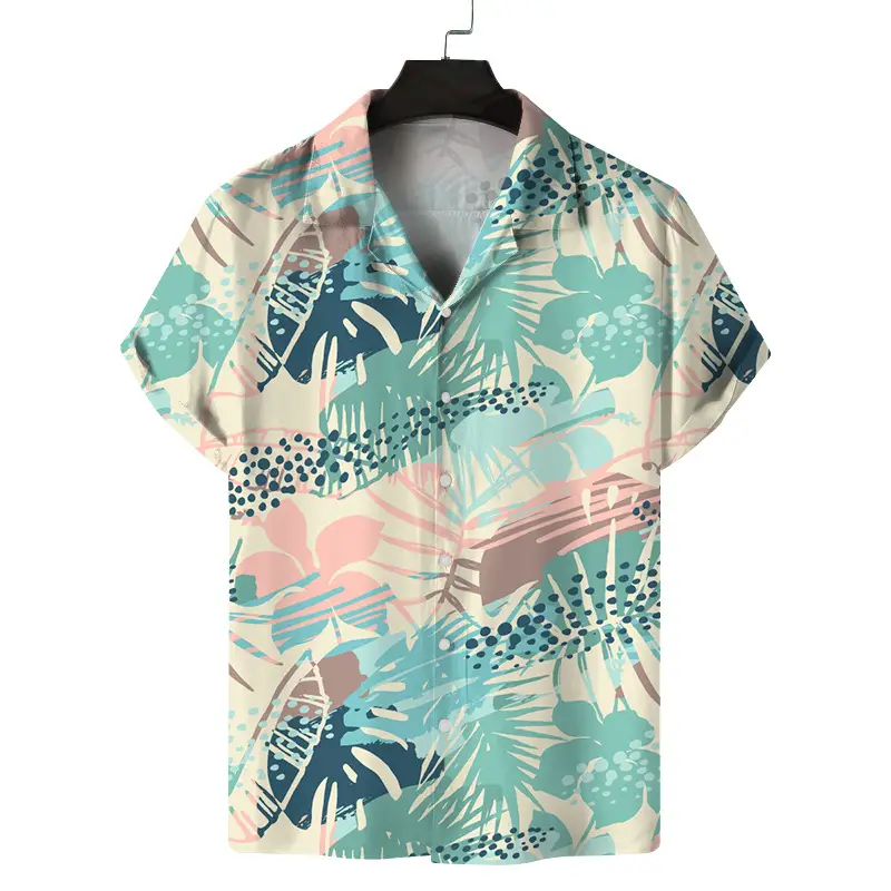 2026 Summer 3D Beach Print Short Sleeve Men Shirt - Image 6