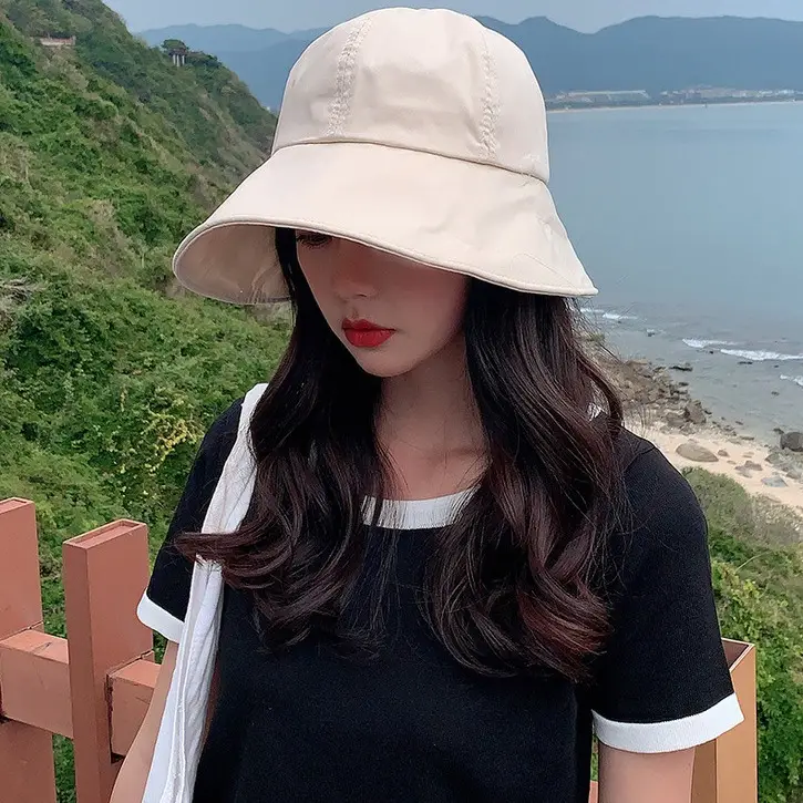 Women's Fisherman Hat Sun Hat with Ponytail Cap - Image 10