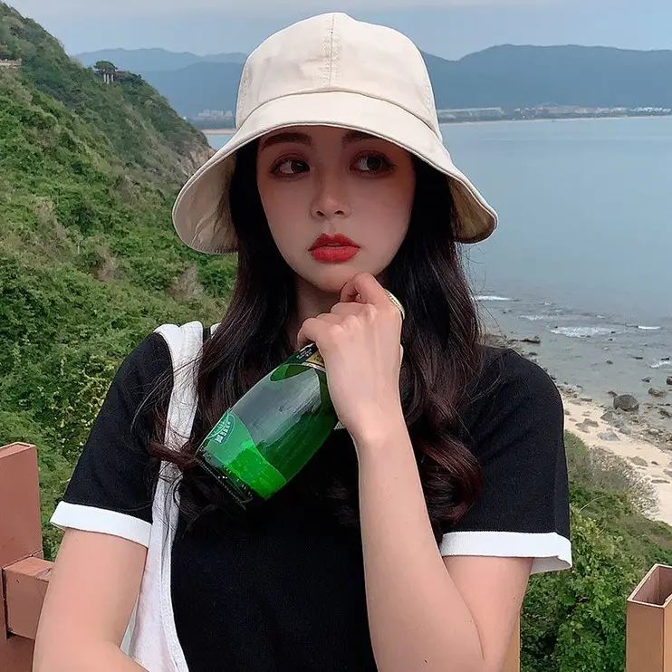 Women's Fisherman Hat Sun Hat with Ponytail Cap - Image 11