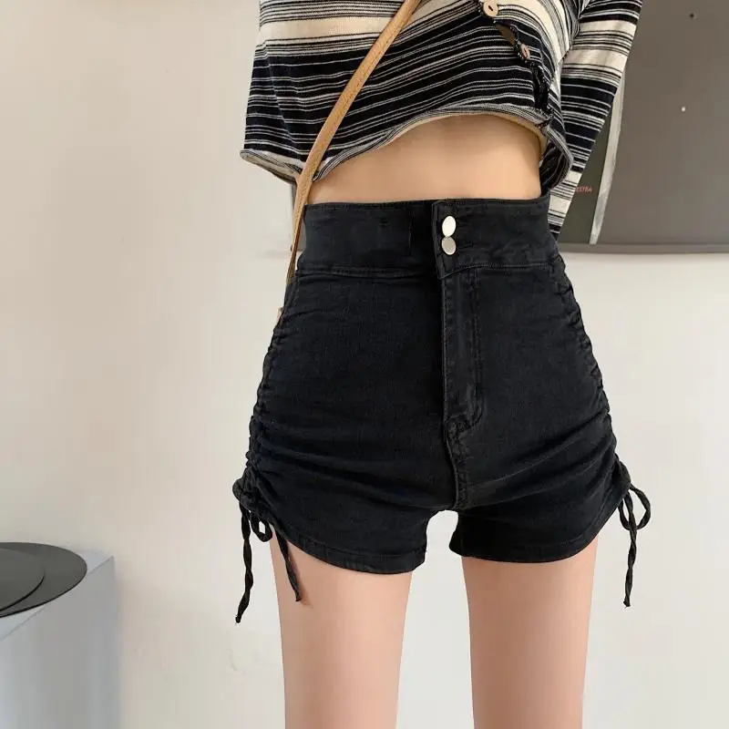 Women Denim High Waist Shorts Spring Summer 2022 - Image 4