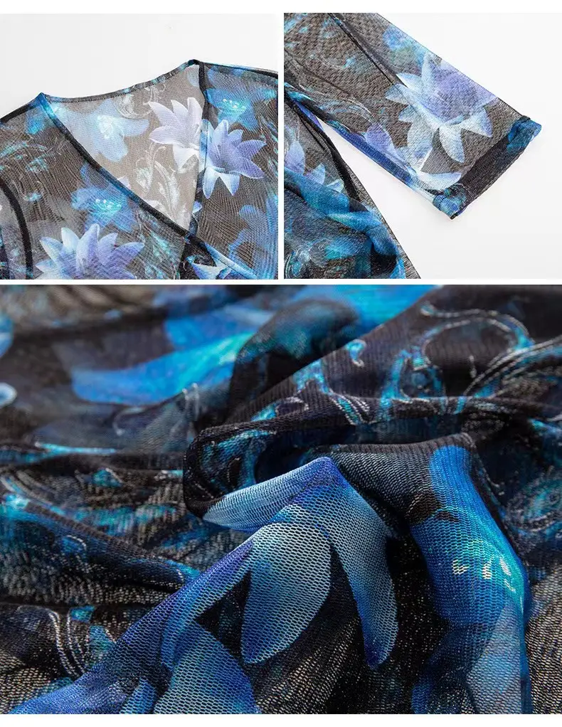 Women's 2025 Printed Cardigan Sun Protection Shawl — feature 5
