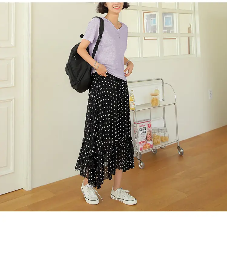 Women V-Neck T-Shirt Black Loose Fitting Summer — feature 30