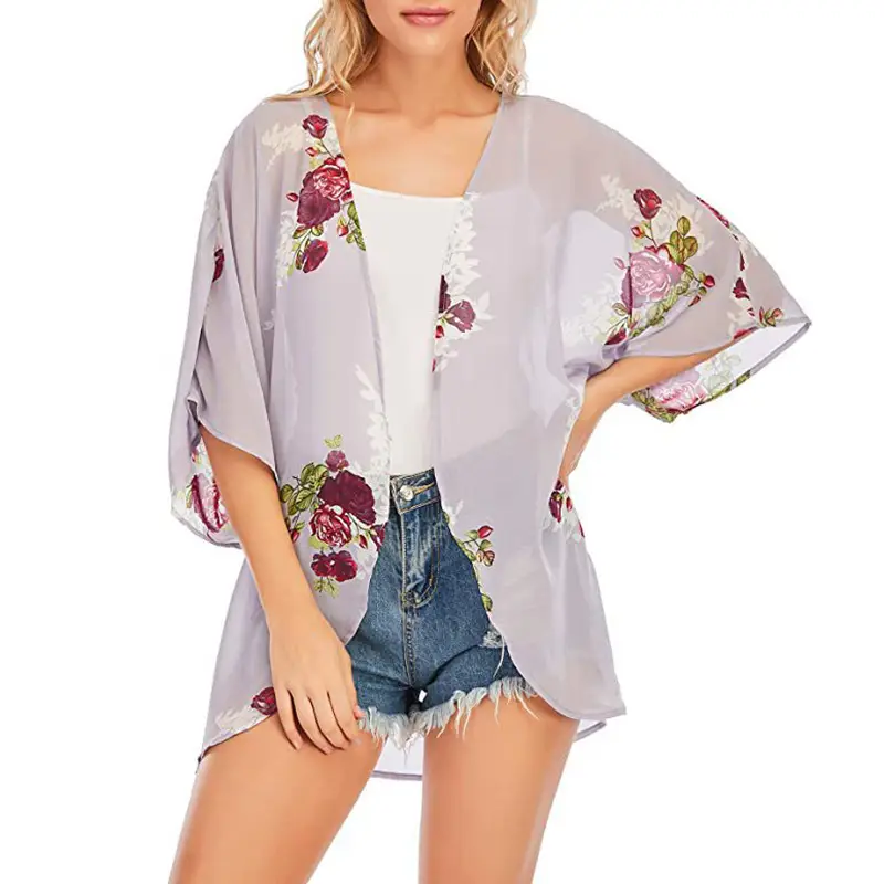 2023 Printed Floral Blouse for Women Summer Wear - Image 17