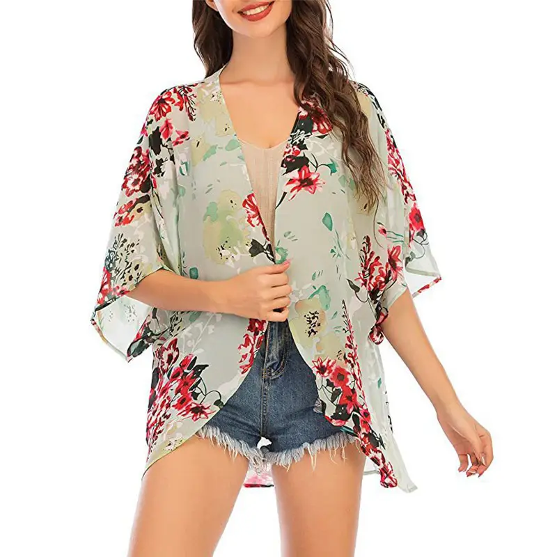 2023 Printed Floral Blouse for Women Summer Wear - Image 19
