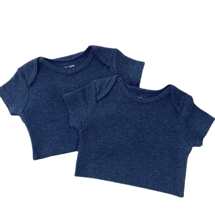 Newborn Cotton One-Piece Baby Suit Blue - Image 5