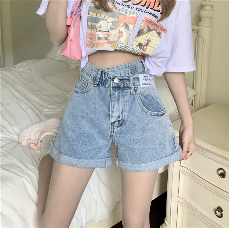 Women Denim Shorts High Waist Slimming 2025 - Image 3