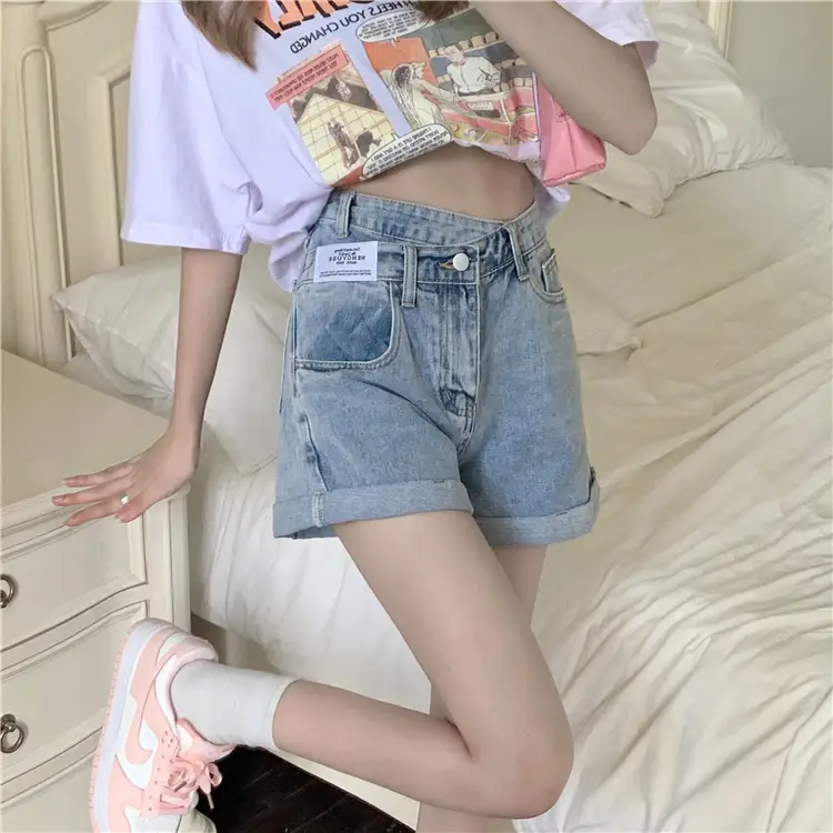 Women Denim Shorts High Waist Slimming 2025 - Image 4