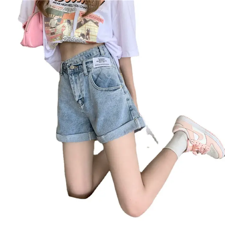 Women Denim Shorts High Waist Slimming 2025 - Image 5