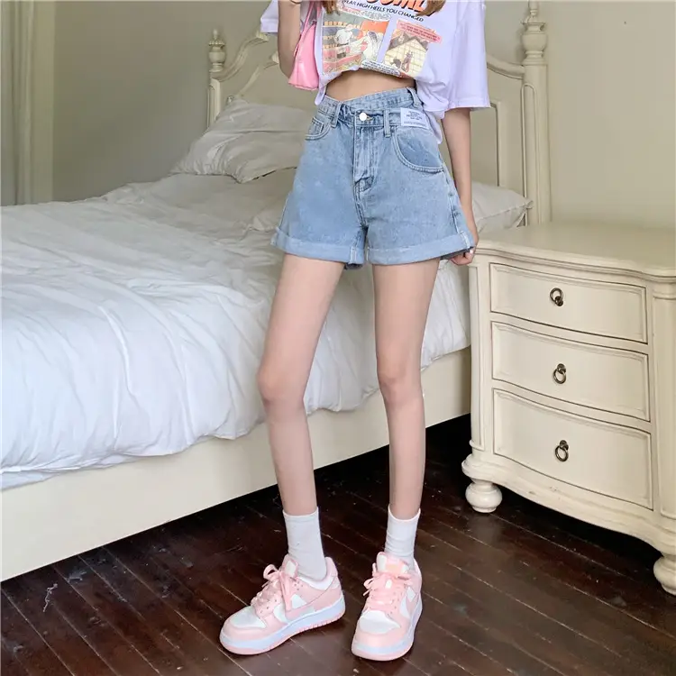Women Denim Shorts High Waist Slimming 2025 — feature 10