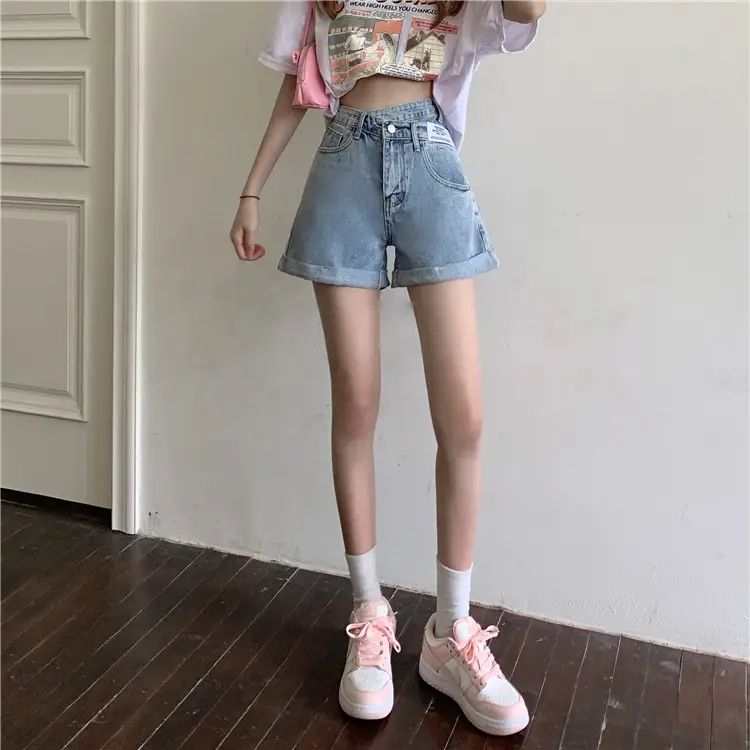 Women Denim Shorts High Waist Slimming 2025 — feature 13