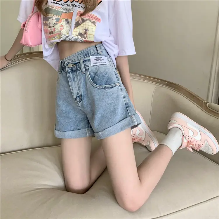 Women Denim Shorts High Waist Slimming 2025 — feature 8