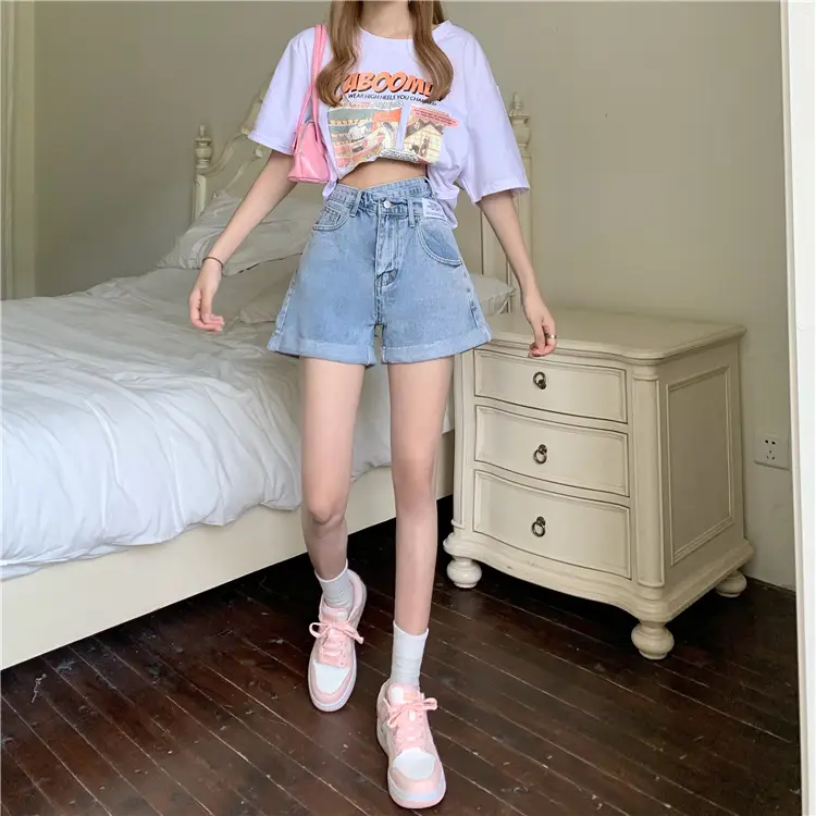 Women Denim Shorts High Waist Slimming 2025 — feature 9