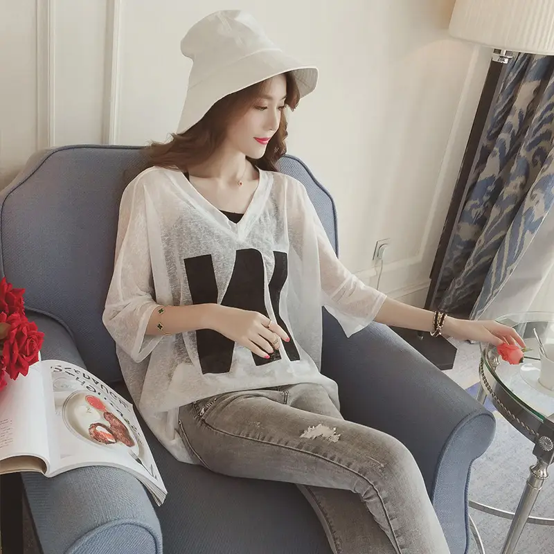 Fat Plus Size Printed T-Shirt Women Summer Loose Sleeve - Image 2