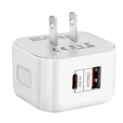 20W Fast Charging USB-C Charger with Type-C & USBC Ports - Image 3