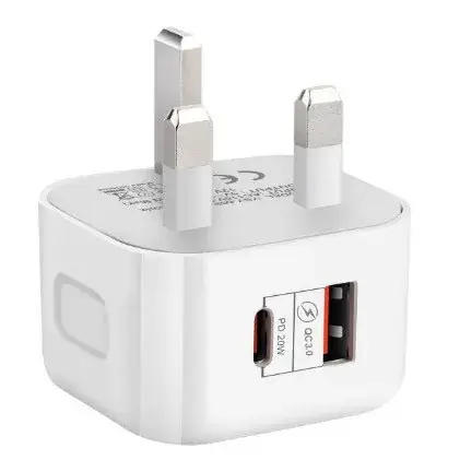 20W Fast Charging USB-C Charger with Type-C & USBC Ports - Image 4