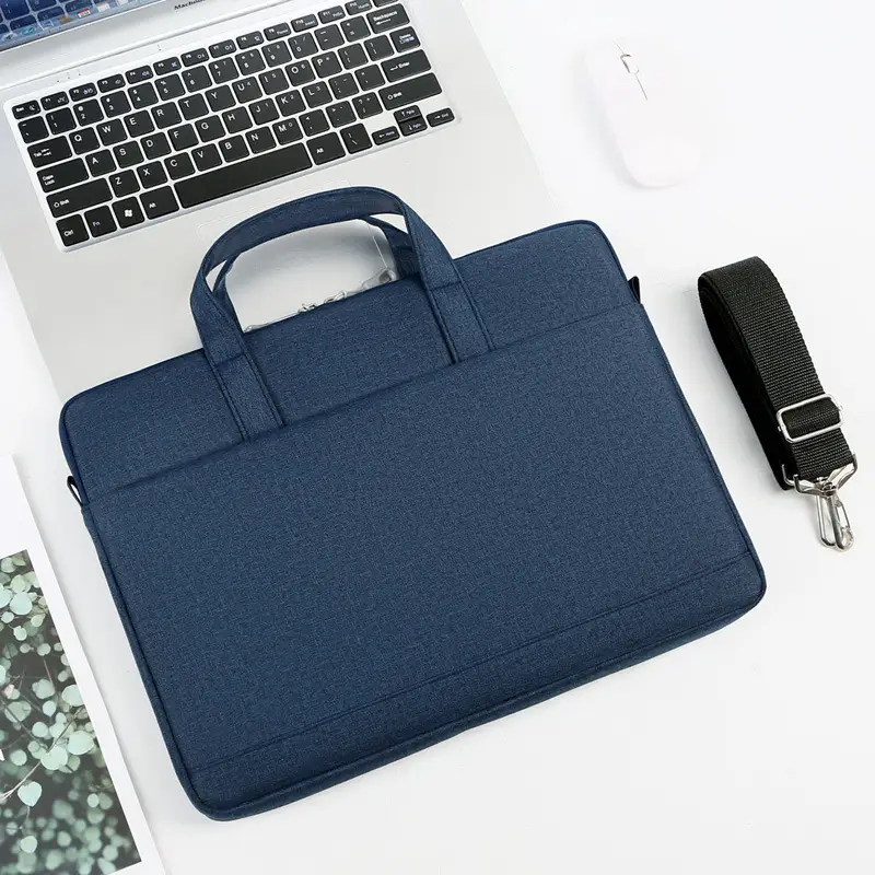 Pink 13-inch Laptop Shoulder Bag with Handle - Image 7