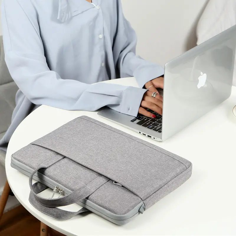 Pink 13-inch Laptop Shoulder Bag with Handle — feature 2