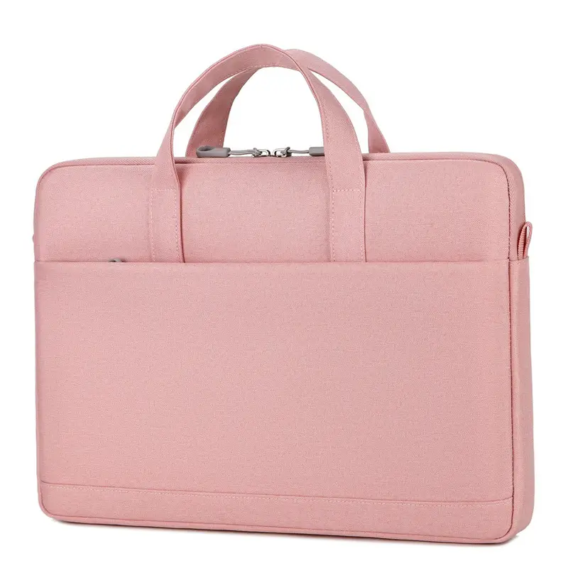 Pink 13-inch Laptop Shoulder Bag with Handle - Image 4