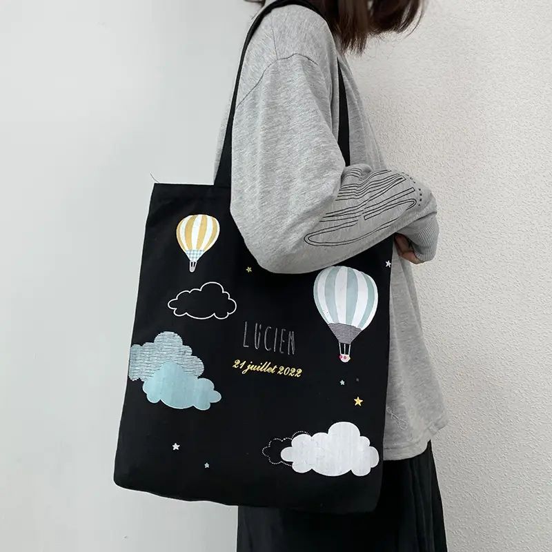 2022 Canvas Tote Bag Large Capacity Female College Students - Image 2