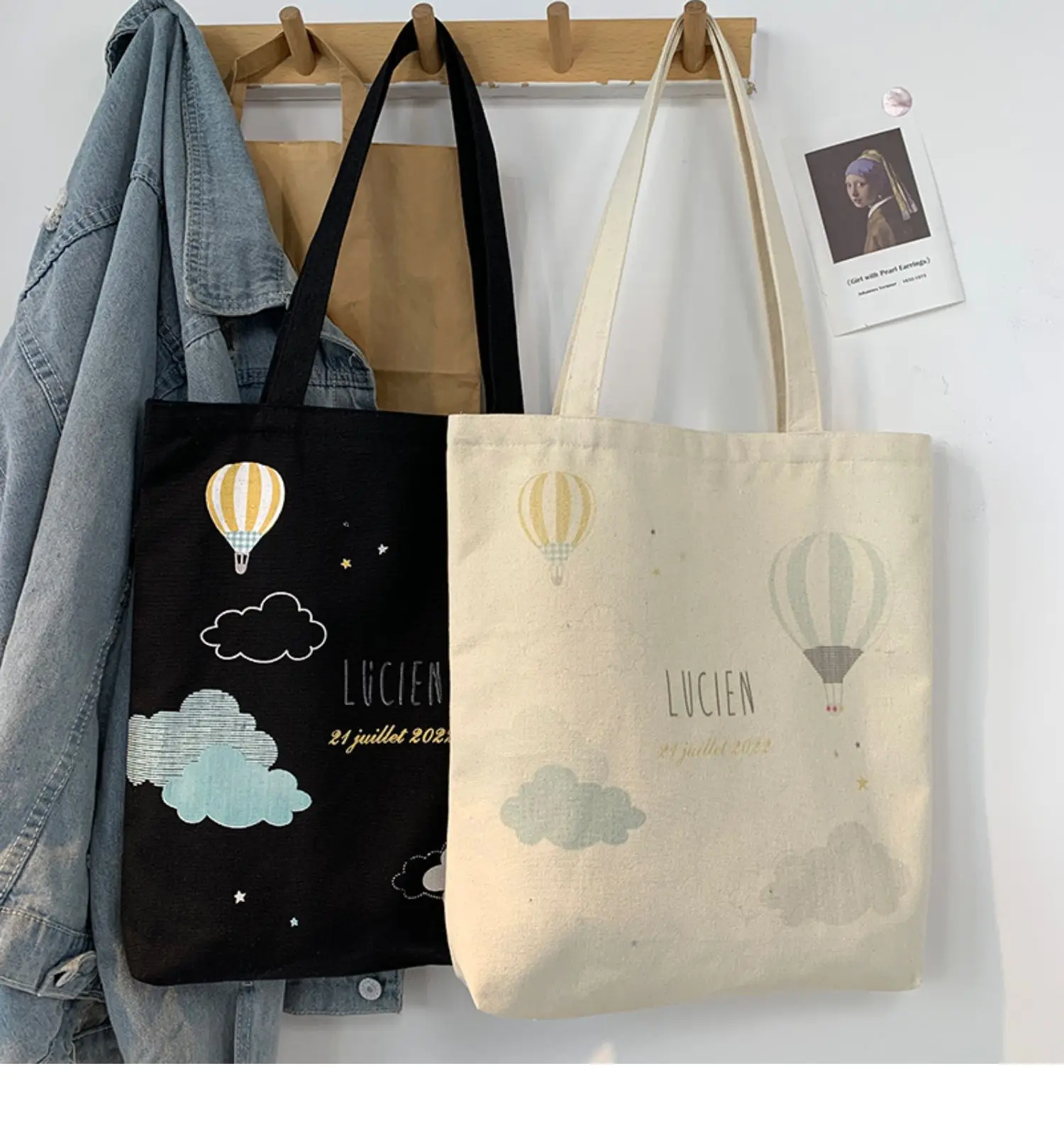 2022 Canvas Tote Bag Large Capacity Female College Students — feature 11