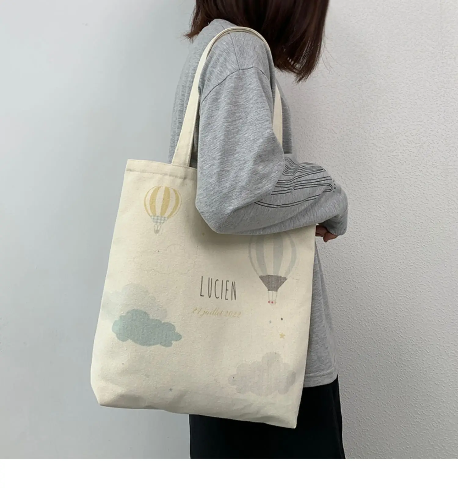 2022 Canvas Tote Bag Large Capacity Female College Students — feature 12
