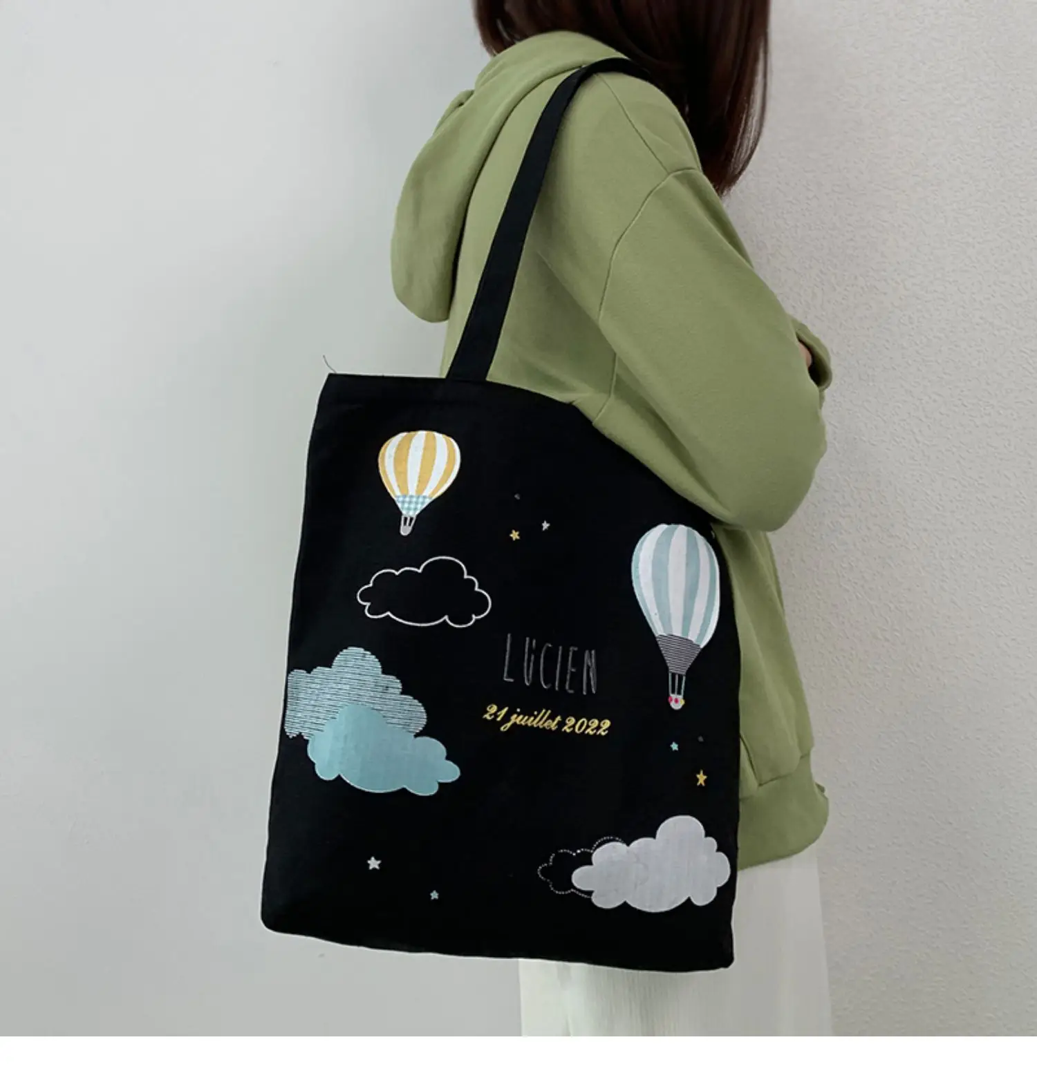 2022 Canvas Tote Bag Large Capacity Female College Students — feature 13